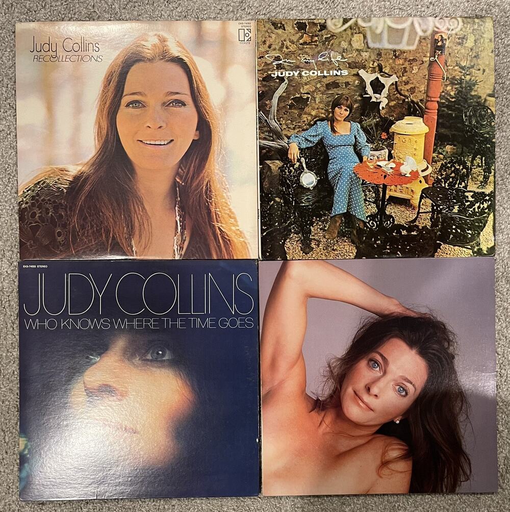 Judy Collins LP Lot Of 4 Records Vinyl Recollections Hard Times For Lovers +